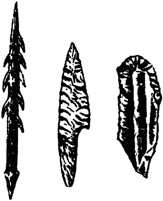 Рис. 51. Орудия позднего палеолита